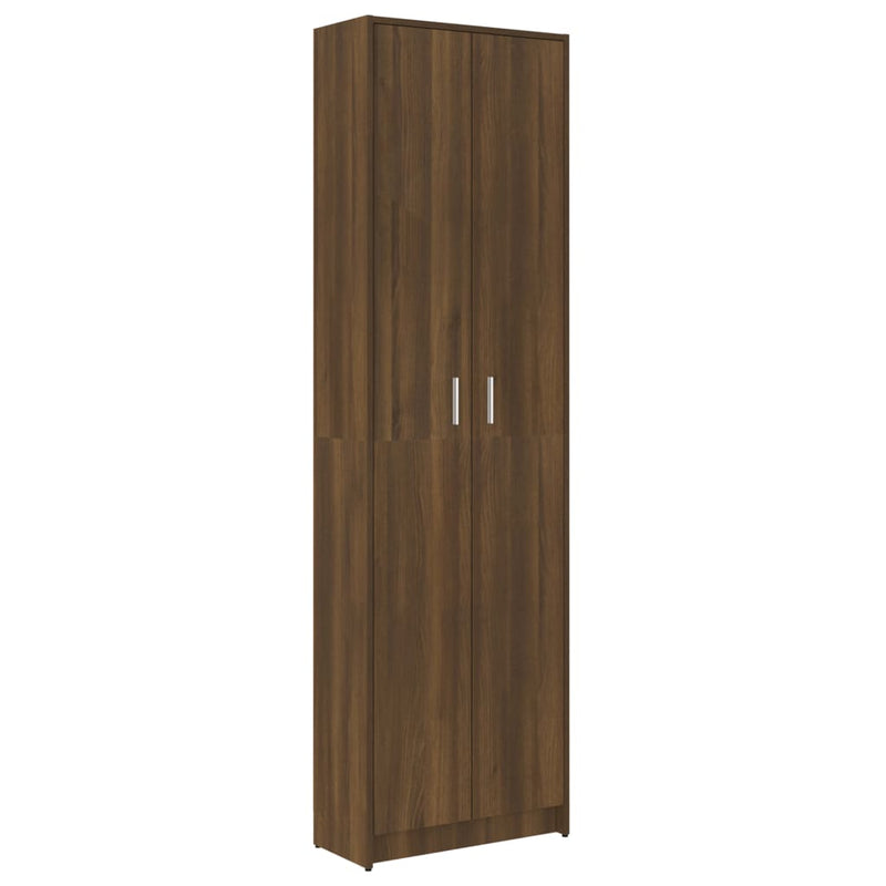 tsilova Tsilova Deutschland Kleiderschränke Garderobenschrank Braun Eiche-Optik 55x25x189 cm Holzwerkstoff