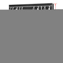 tsilova Tsilova Deutschland Kleiderschränke Stoffschrank mit Fächern Kleiderstangen 45×150×176 cm Schwarz