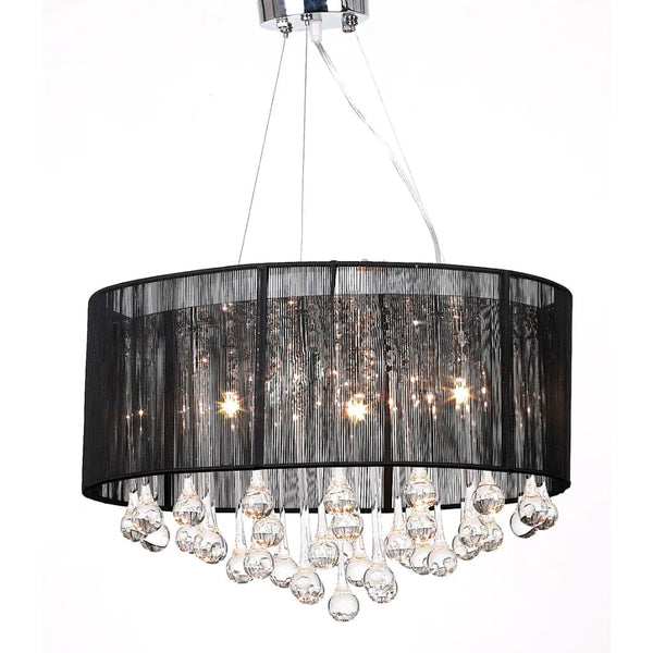 tsilova Tsilova Deutschland Kronleuchter Kristall Kronleuchter mit 85 echten Glas Kristallen schwarz