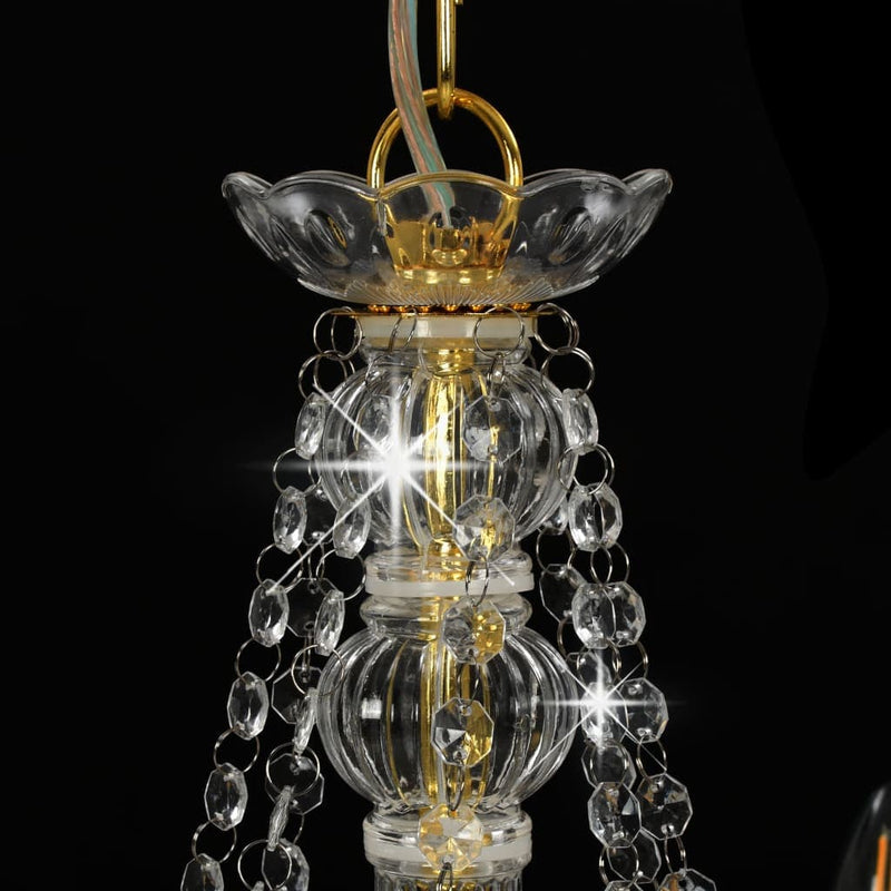 tsilova Tsilova Deutschland Kronleuchter Kronleuchter mit Perlen Golden 8 x E14-Fassungen