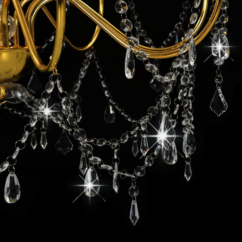 tsilova Tsilova Deutschland Kronleuchter Kronleuchter mit Perlen Golden 8 x E14-Fassungen