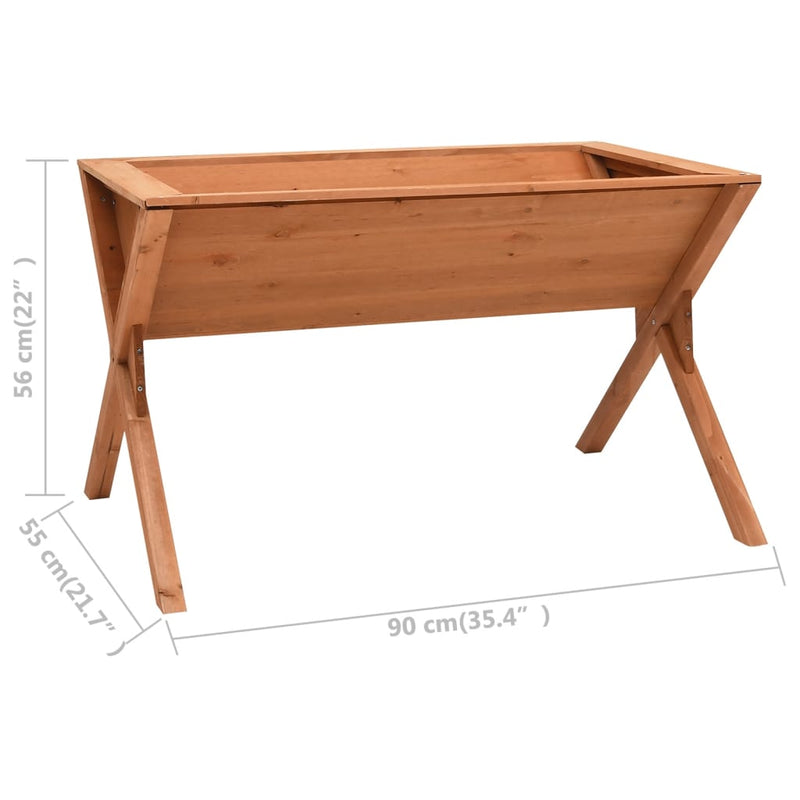 tsilova Tsilova Deutschland Pflanzenständer Hochbeet 90x55x56 cm Tannenholz