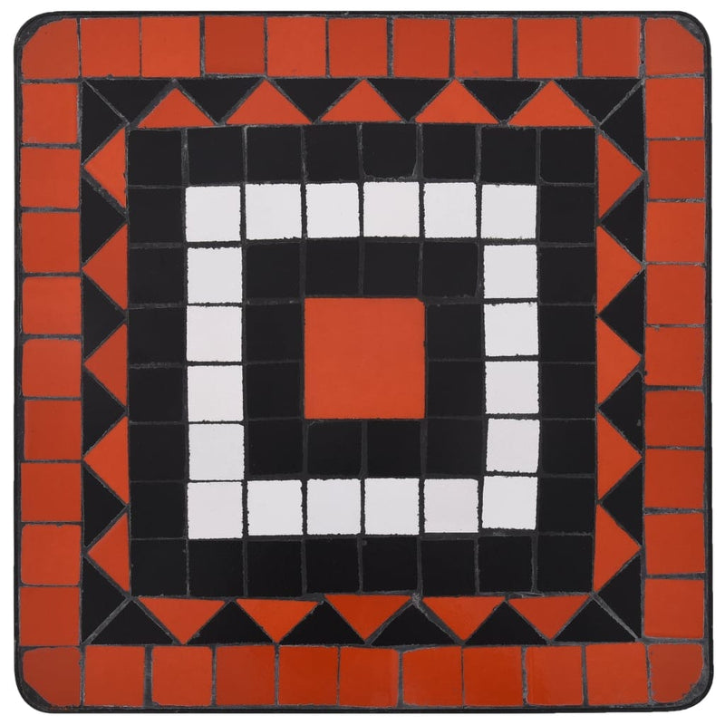 tsilova Tsilova Deutschland Pflanzenständer Mosaik-Beistelltisch Terrakotta und Weiß Keramik