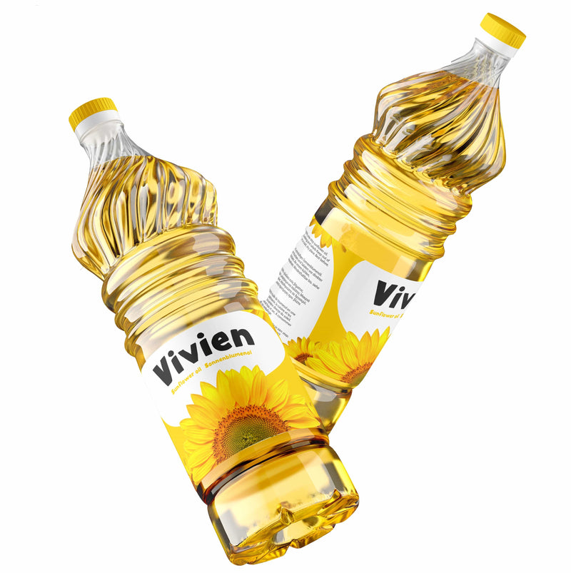 tsilova Tsilova Deutschland Speiseöle Vivien Sonnenblumenöl  3 x 1l  100% Raffiniertes Sonnenblumenöl