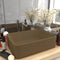 tsilova vidaXL Badezimmer-Waschbecken Luxus-Waschbecken Matt Creme 41x30x12 cm Keramik