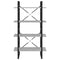 tsilova vidaXL Bücherregale & Bücherschränke Bücherregal 4 Fächer Betongrau 80x30x140 cm Holzwerkstoff