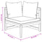 tsilova vidaXL Gartenmöbel-Sets 3-tlg. Garten-Lounge-Set mit Cremeweißen Kissen Massivholz Akazie