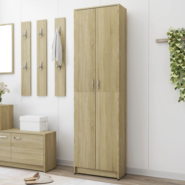 tsilova vidaXL Kleiderschränke Garderobenschrank Sonoma-Eiche 55x25x189 cm Holzwerkstoff