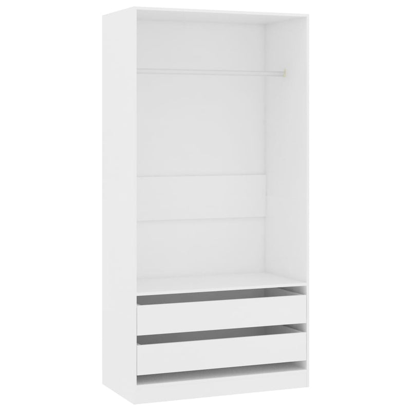 tsilova vidaXL Kleiderschränke Kleiderschrank Weiß 100x50x200 cm Holzwerkstoff