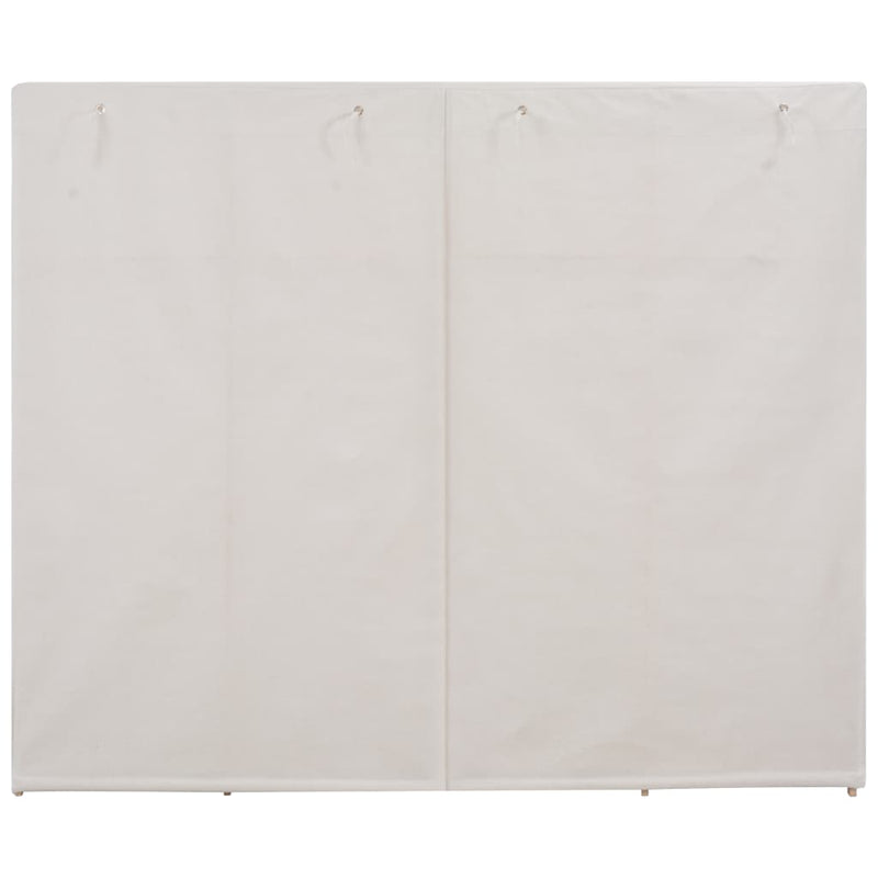 tsilova vidaXL Kleiderschränke Kleiderschrank Weiß 200 x 40 x 170 cm Stoff