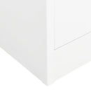 tsilova vidaXL Kleiderschränke Kleiderschrank Weiß 80x50x180 cm Stahl