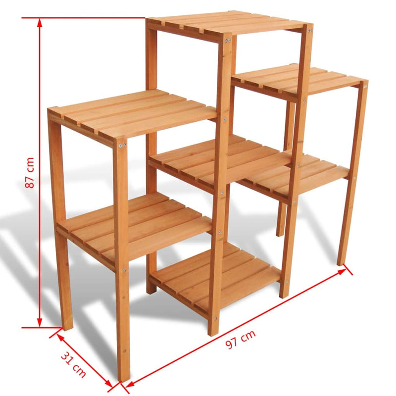 tsilova vidaXL Pflanzenständer Pflanzentreppe Garten 97 x 31 x 87 cm