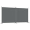 tsilova Tsilova Deutschland Raumteiler 2-tlg. Paravent Anthrazit 348x180 cm Stoff