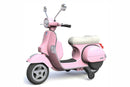 tsilova Menila Piaggio Vespa Pink Piaggio Vespa Roller Scooter Kinder Motorrad mit Stützräder 2x 20W 12V 7Ah Lizenz