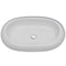 tsilova Tsilova Badezimmer-Waschbecken Keramik Waschtisch Waschbecken Oval Weiß 63 x 42 cm