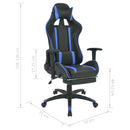 tsilova tsilova Bürostühle Neigbarer Racing-Bürostuhl mit Fußstütze Blau