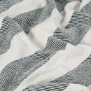 tsilova Tsilova Decken Überwurf Baumwolle Streifen 220x250 cm Dunkelgrün