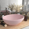 tsilova Tsilova Deutschland Badezimmer-Waschbecken Luxuriöses Ovales Waschbecken Matt Rosa 40x33 cm Keramik