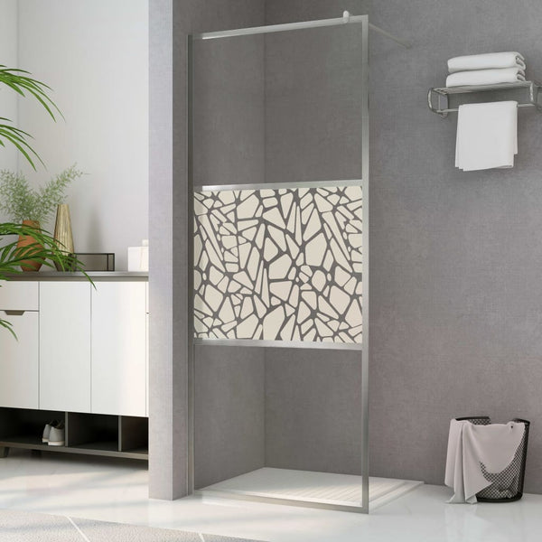 tsilova Tsilova Deutschland Duschwände Duschwand für Begehbare Dusche ESG-Glas Steindesign 80x195 cm