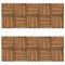 tsilova Tsilova Deutschland Fußböden & Teppichböden Terrassenfliesen 20er Set Vertikales Muster 30 x 30 cm Akazie