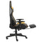 tsilova Tsilova Deutschland Gaming-Sessel Gaming-Stuhl mit Fußstütze Drehbar Golden PVC