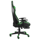 tsilova Tsilova Deutschland Gaming-Sessel Gaming-Stuhl mit Fußstütze Drehbar Grün PVC