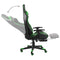 tsilova Tsilova Deutschland Gaming-Sessel Gaming-Stuhl mit Fußstütze Drehbar Grün PVC