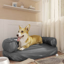 tsilova Tsilova Deutschland Hundebetten Hundebett Ergonomisch Schaumstoff Grau 88x65 cm Kunstleder