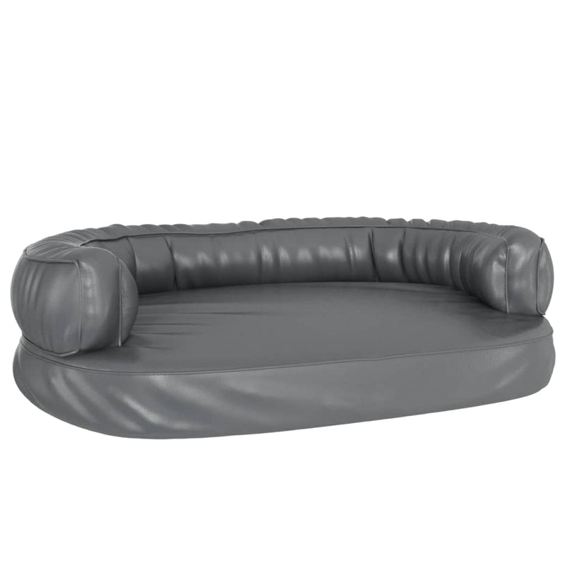 tsilova Tsilova Deutschland Hundebetten Hundebett Ergonomisch Schaumstoff Grau 88x65 cm Kunstleder