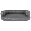 tsilova Tsilova Deutschland Hundebetten Hundebett Ergonomisch Schaumstoff Grau 88x65 cm Kunstleder