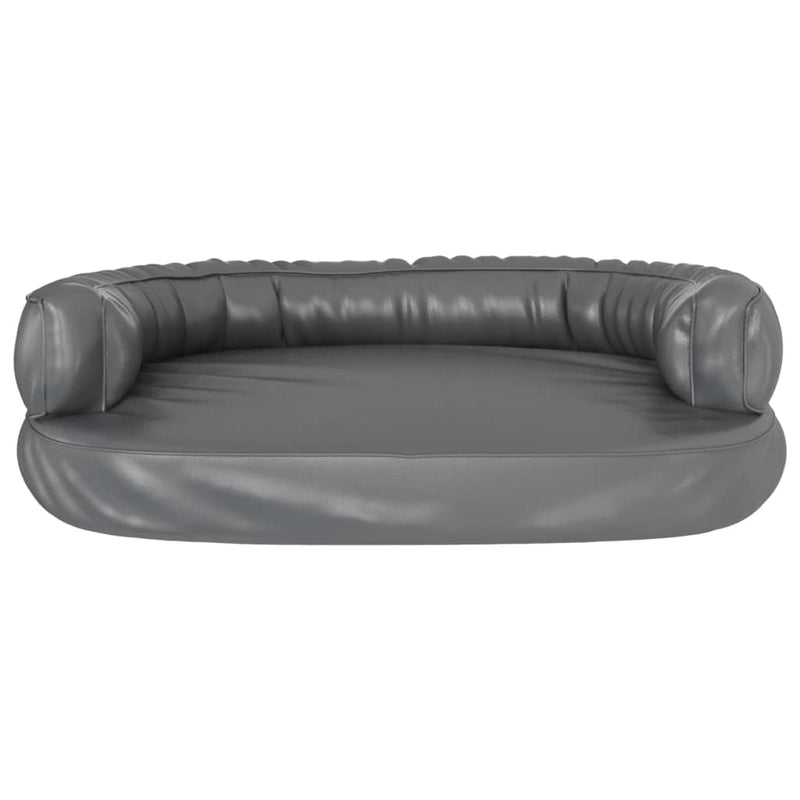 tsilova Tsilova Deutschland Hundebetten Hundebett Ergonomisch Schaumstoff Grau 88x65 cm Kunstleder