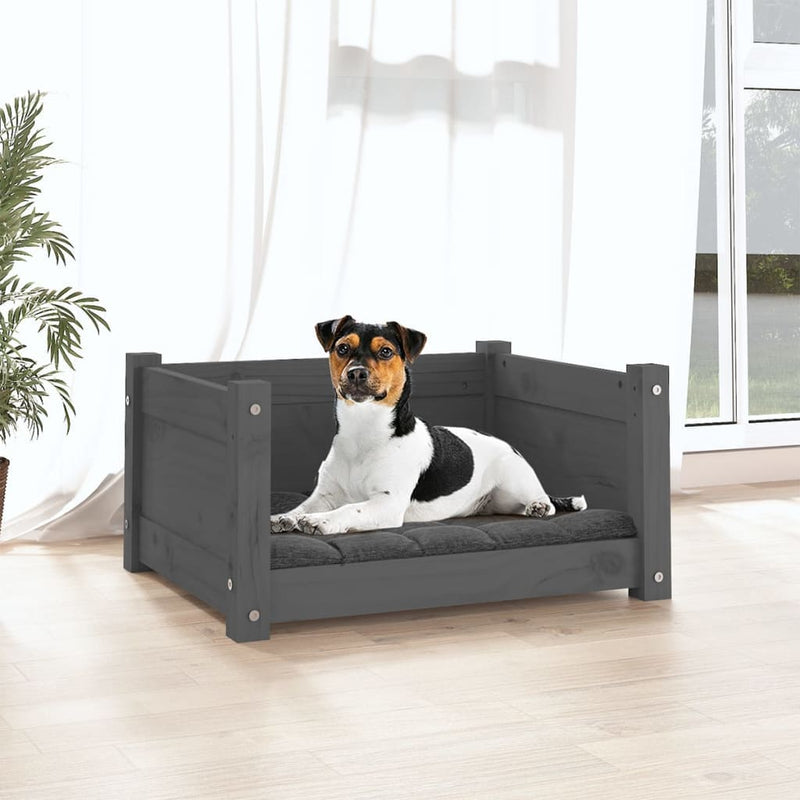 tsilova Tsilova Deutschland Hundebetten Hundebett Grau 55,5x45,5x28 cm Massivholz Kiefer