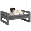 tsilova Tsilova Deutschland Hundebetten Hundebett Grau 65,5x50,5x28 cm Massivholz Kiefer