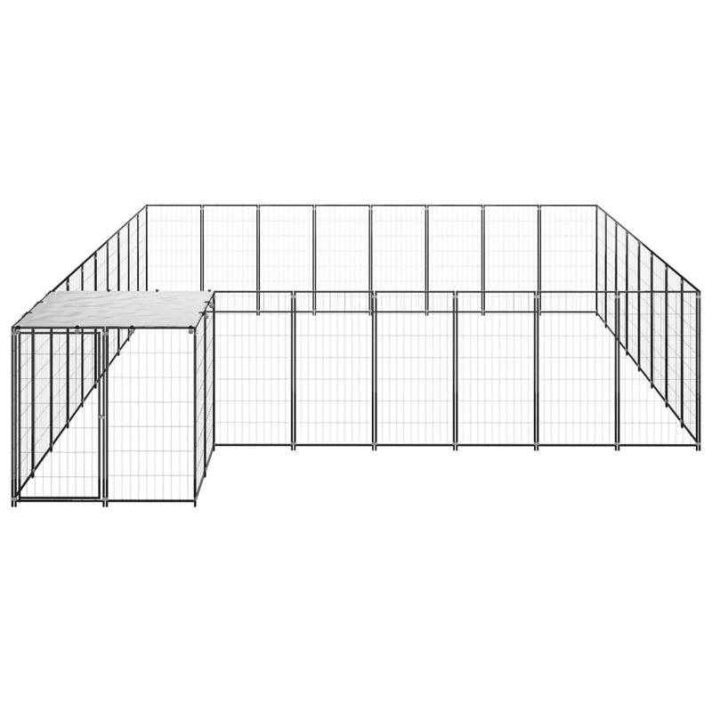 tsilova Tsilova Deutschland Hundezwinger & -ausläufe Hundezwinger Schwarz 20,57 m² Stahl