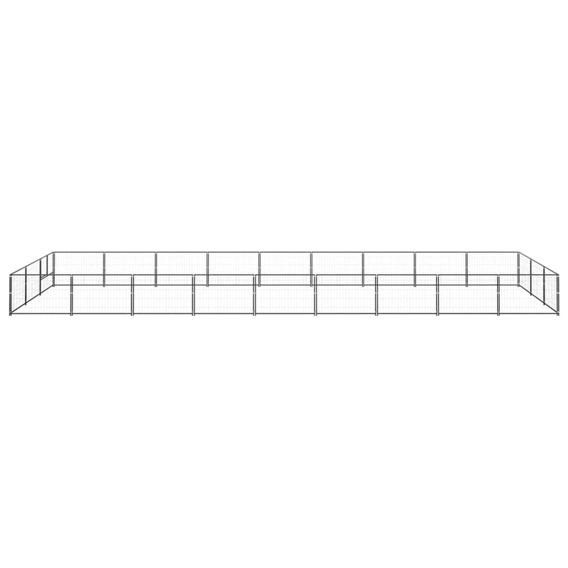 tsilova Tsilova Deutschland Hundezwinger & -ausläufe Hundezwinger Schwarz 27 m² Stahl