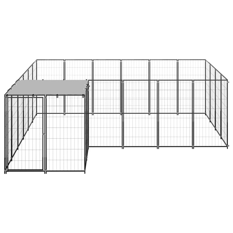 tsilova Tsilova Deutschland Hundezwinger & -ausläufe Hundezwinger Schwarz 8,47 m² Stahl