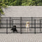 tsilova Tsilova Deutschland Hundezwinger & -ausläufe Outdoor-Hundezwinger Stahl 11,26 m²