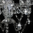 tsilova Tsilova Deutschland Lampen Kronleuchter mit Kristallperlen Silbern Rund 5 x E14