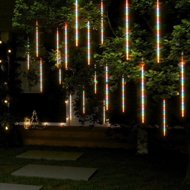 tsilova Tsilova Deutschland Lichtschläuche & Lichterketten Meteorlichter 20 Stk. 50 cm Mehrfarbig 720 LEDs Indoor Outdoor