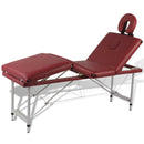 tsilova Tsilova Deutschland Massagetische Massagetisch mit Aluminiumrahmen, faltbar 4 Zonen Rot