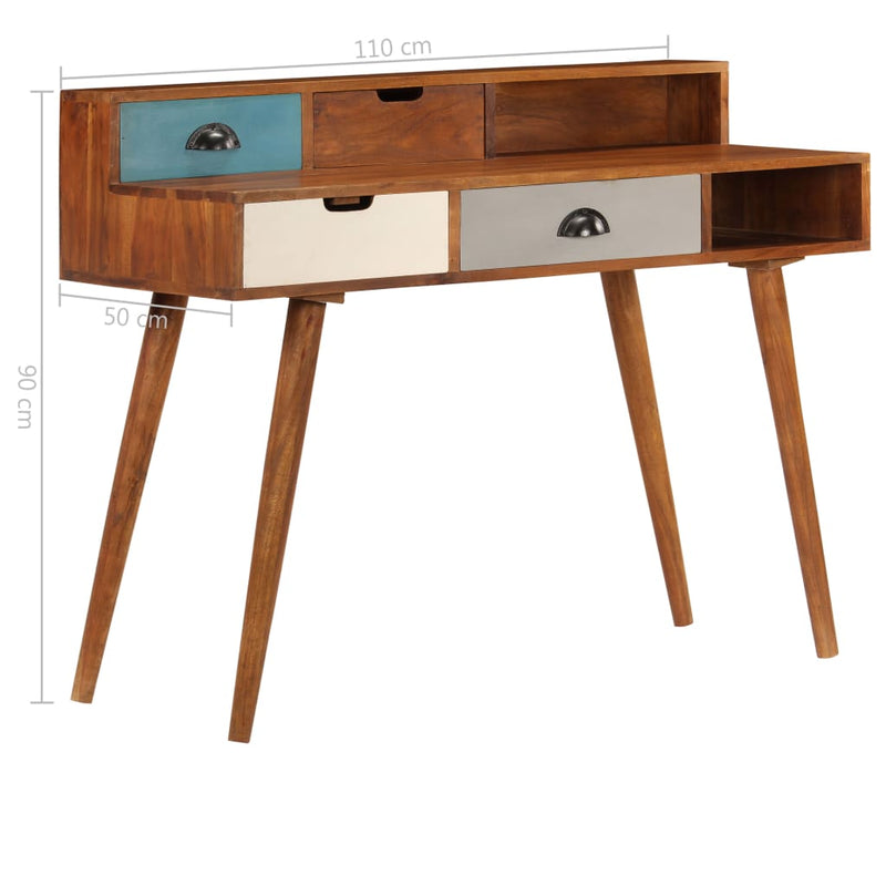 tsilova Tsilova Deutschland Schreibtische Schreibtisch 110 x 50 x 90 cm Akazienholz Massiv