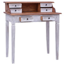 tsilova Tsilova Deutschland Schreibtische Schreibtisch mit Schubladen 90x50x101 cm Altholz Massiv