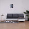 tsilova Tsilova Deutschland Sofas 3-Sitzer-Sofa mit Kissen Weiß Kunstleder