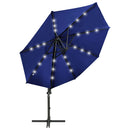 tsilova Tsilova Deutschland Sonnenschirme & Sonnenschutze Ampelschirm mit Mast und LED-Leuchten Azurblau 300 cm