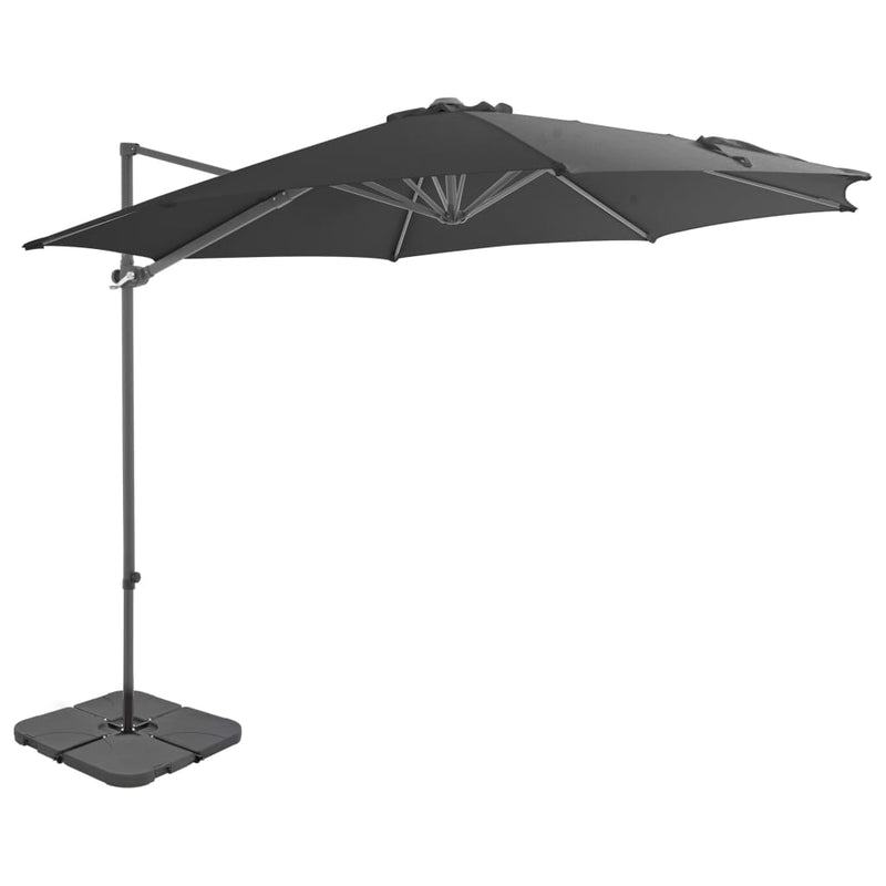 tsilova Tsilova Deutschland Sonnenschirme & Sonnenschutze Sonnenschirm mit Schirmständer Anthrazit