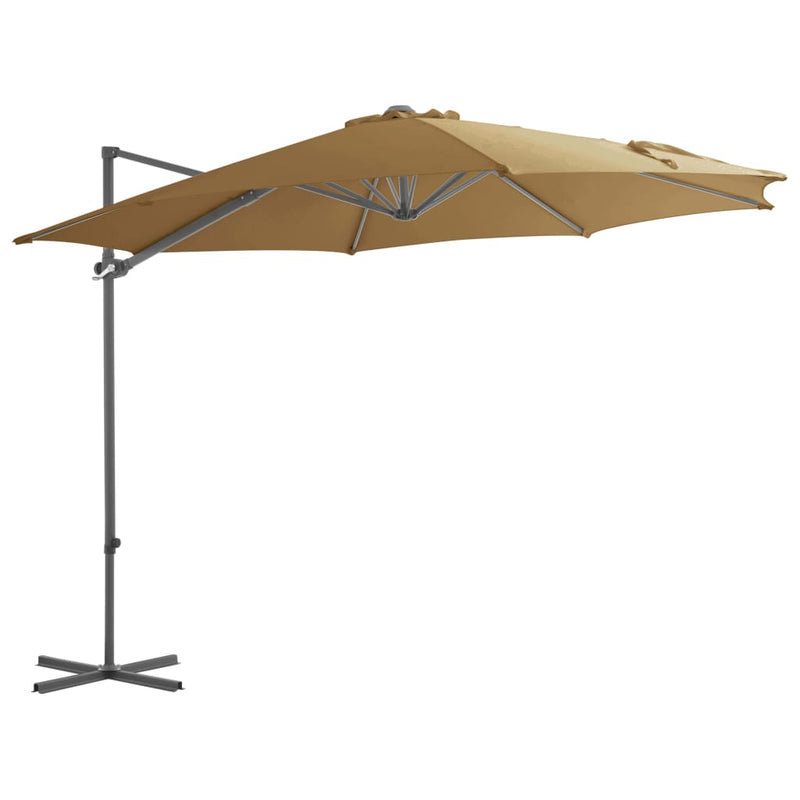 tsilova Tsilova Deutschland Sonnenschirme & Sonnenschutze Sonnenschirm mit Schirmständer Taupe