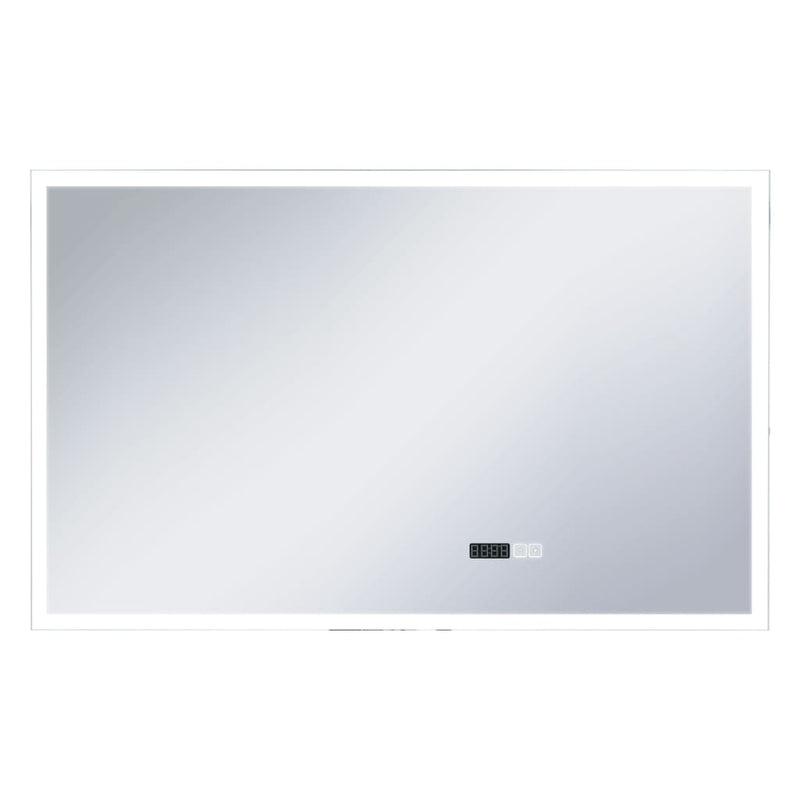 tsilova Tsilova Deutschland Spiegel LED-Badspiegel mit Touch-Sensor und Zeitanzeige 100×60 cm
