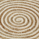 tsilova Tsilova Deutschland Teppiche Teppich Handgefertigt Jute mit Spiralen-Design Weiß 150 cm