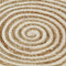 tsilova Tsilova Deutschland Teppiche Teppich Handgefertigt Jute mit Spiralen-Design Weiß 90 cm