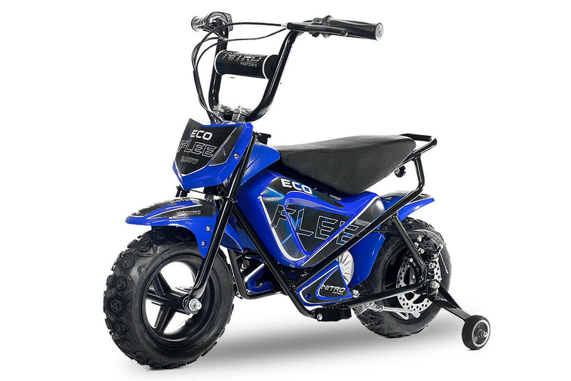 tsilova tsilova Elektro Kinder Quad 800 W Blau Flee Eco  300W 24V 6,5 Zoll 2-Stufen Drossel Elektro Bike
